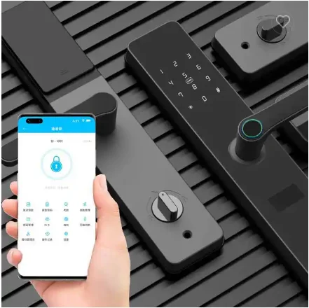 Tuya Zigbee Smart Lock Ttlock Nfc Free Wifi Password Biometric Fingerprint Smart Door Lock Sentry Door Wholesale Cerradura