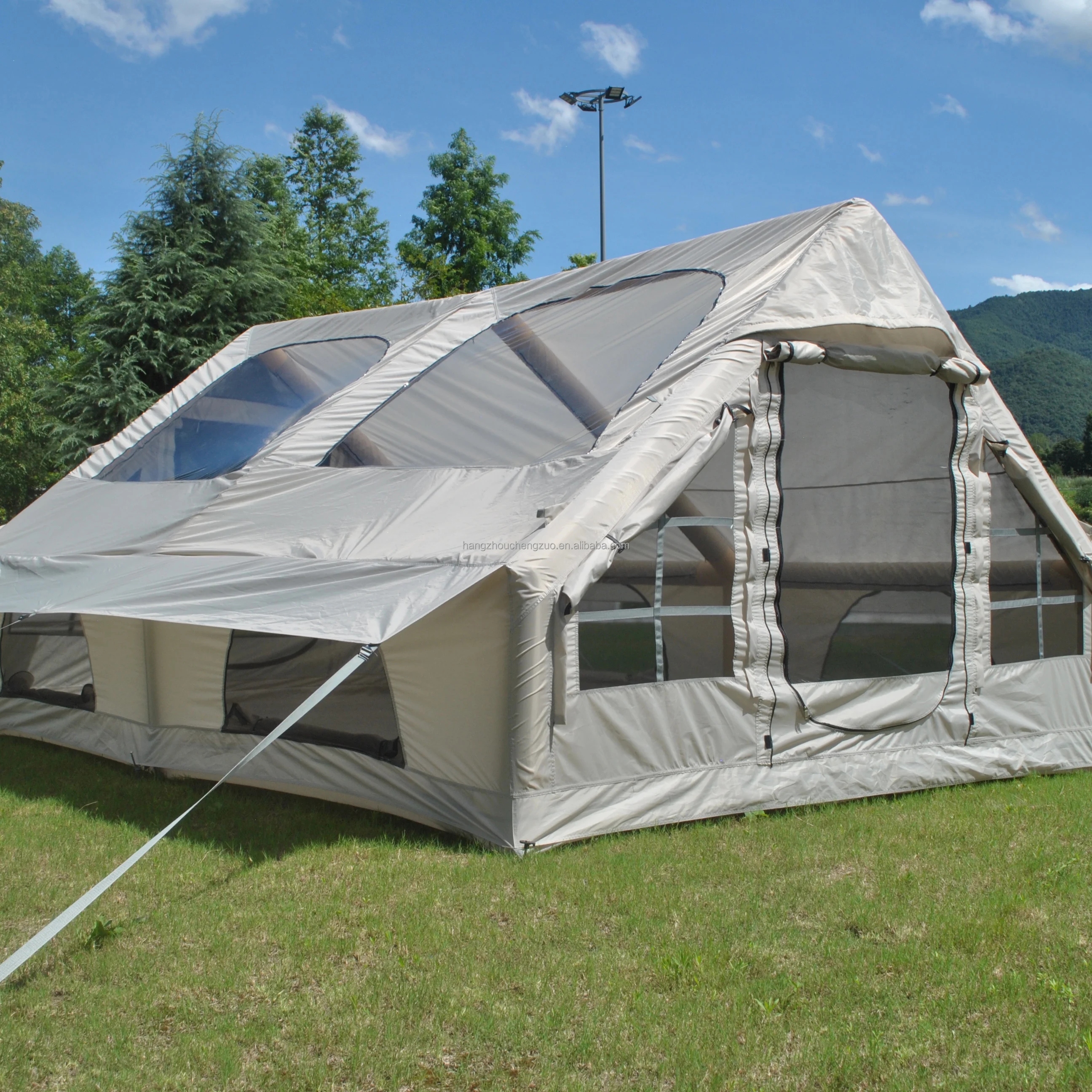 13' X 10' Aufblasbares Campingzelt für 8-10 Personen, Großes Aufblasbares Zelt, 4-Jahreszeiten Aufblasbare Zelte, Aufblasbares Kabinenzelt – Detail 1