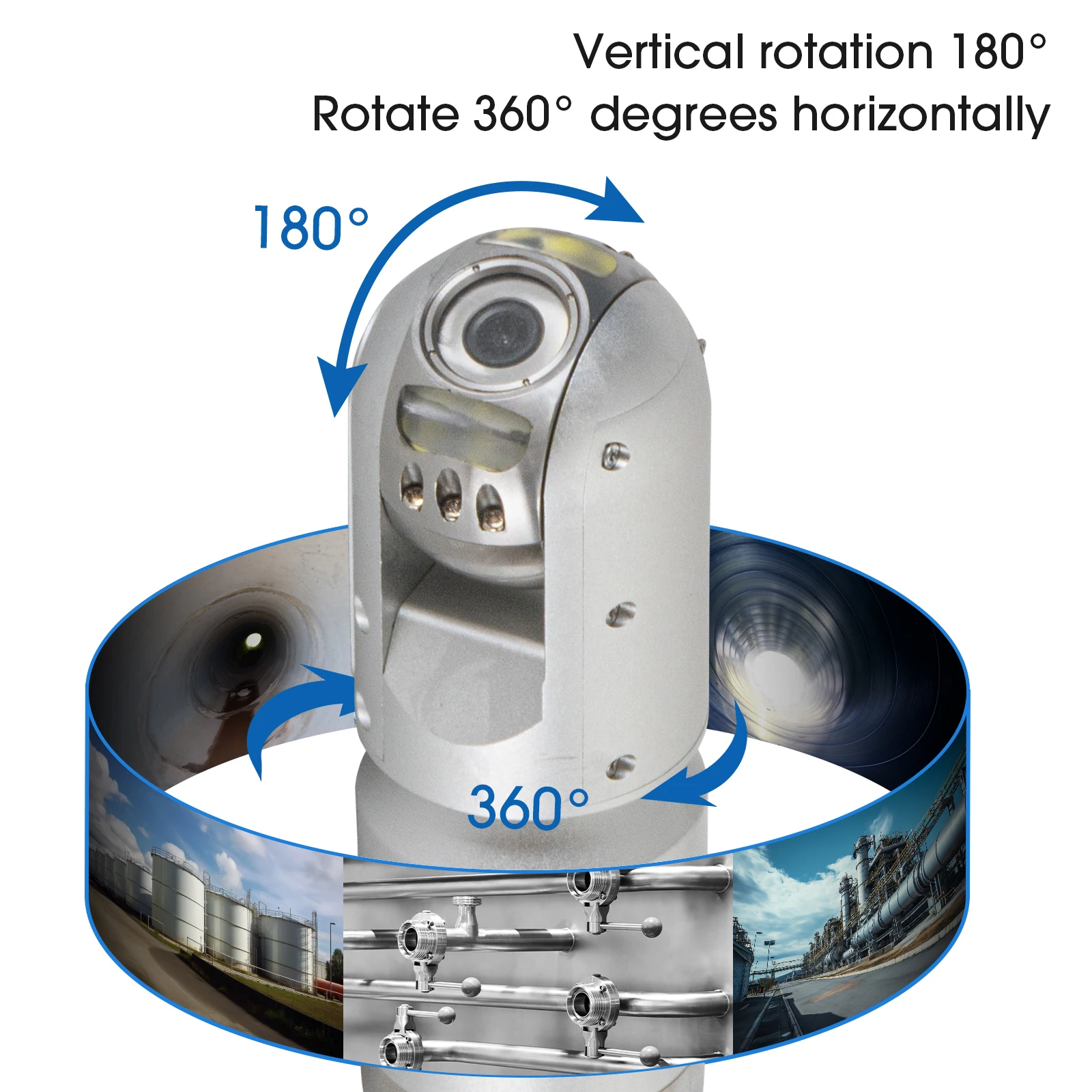 Sewer Camera Factory 10.1inch 1080P HD Screen with 360° Rotation Len Pipe Drain Video Inspection Camera with Meter Counter Waterproof 10- 200m Optional supplier