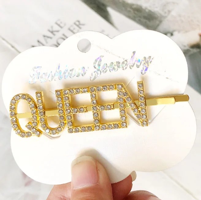 
Красивые нежные заколки для волос новейший стиль заколки для волос для девочек Китайская Фабрика оптовая продажа заколки для волос со словами 