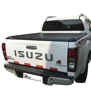 Zolionwil Aluminum Alloy Retractable Pickup Truck Hard Bed Cover Roller Lid Tonneau Cover for ISUZU D-MAX