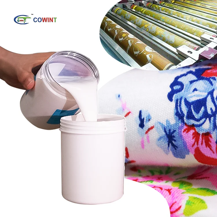 Cowint Screen Printing Eco Binder and Silkscreen Pigment Ink Acrylic Fabric Binder for Textile Printing