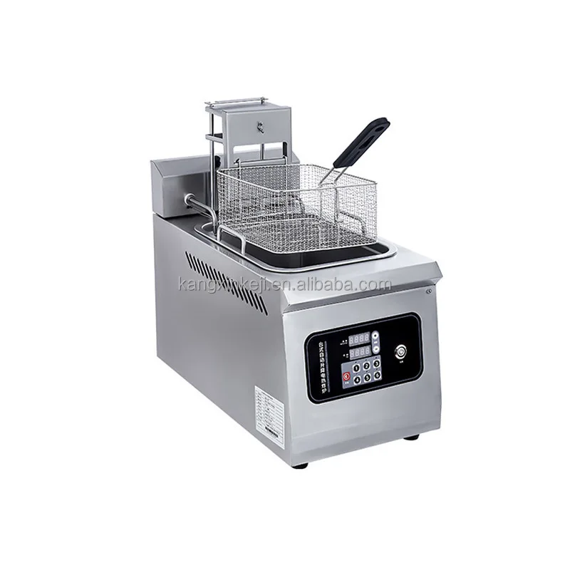 Large Capacity 14L Machine Double Electric Deep Fat Microcomputer Control Oil Fryer