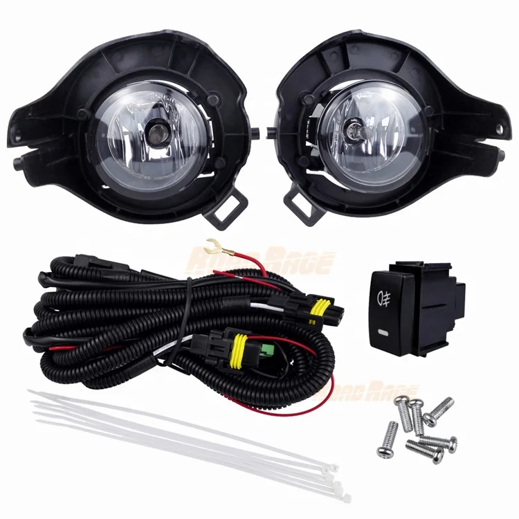 Paire De Feux Antibrouillard Avant Jaune Pour Nissan Frontier, Pathfinder, Xterra, Sentra 2005-2017 | Lentille Verre, Ampoules H11 Incluses