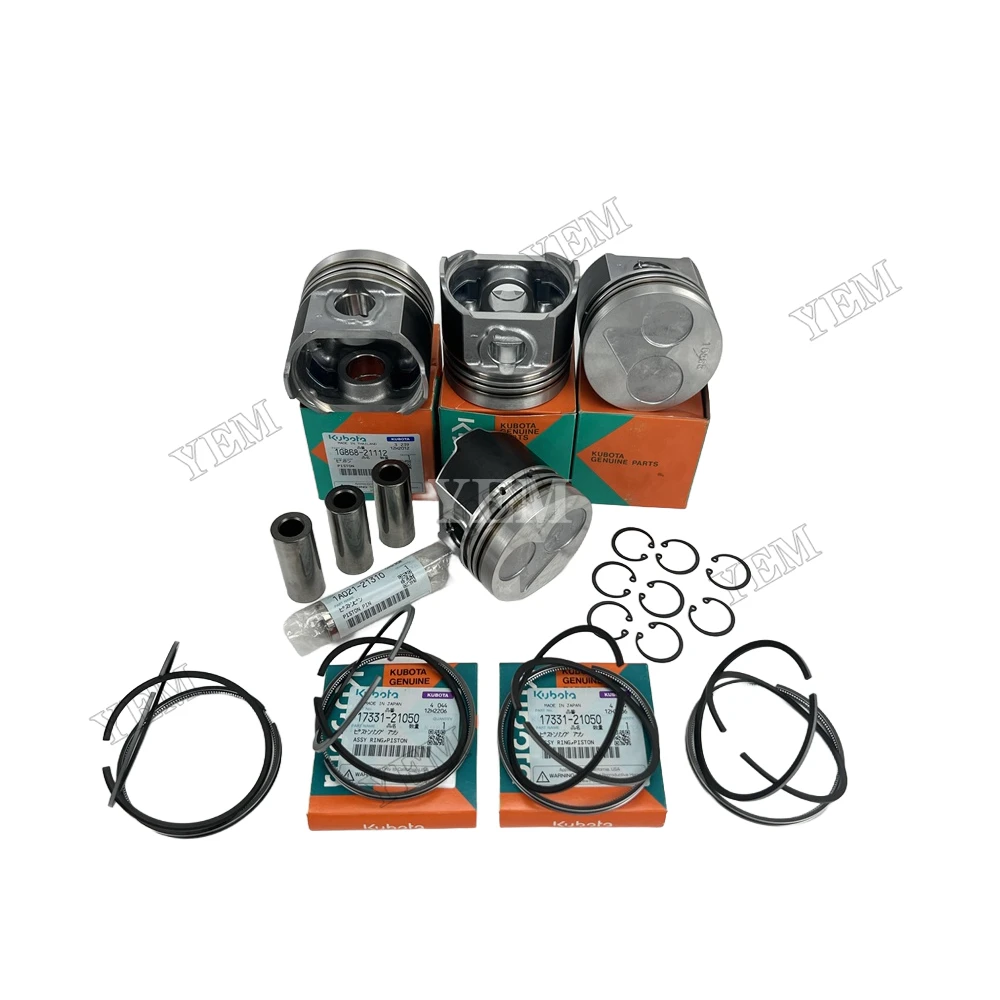 RK105 RK125 RK50 RK60 RK70 RK80 RK95 Piston With Ring for Kubota E/EA/EL/RK Series Engine Spare Parts.