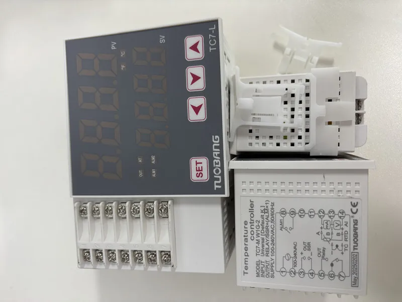 TC7 High Precision Temperature Controller LED Display Thermostat Module Temperature Recorder IP68 Data Storage High Temp Alarm