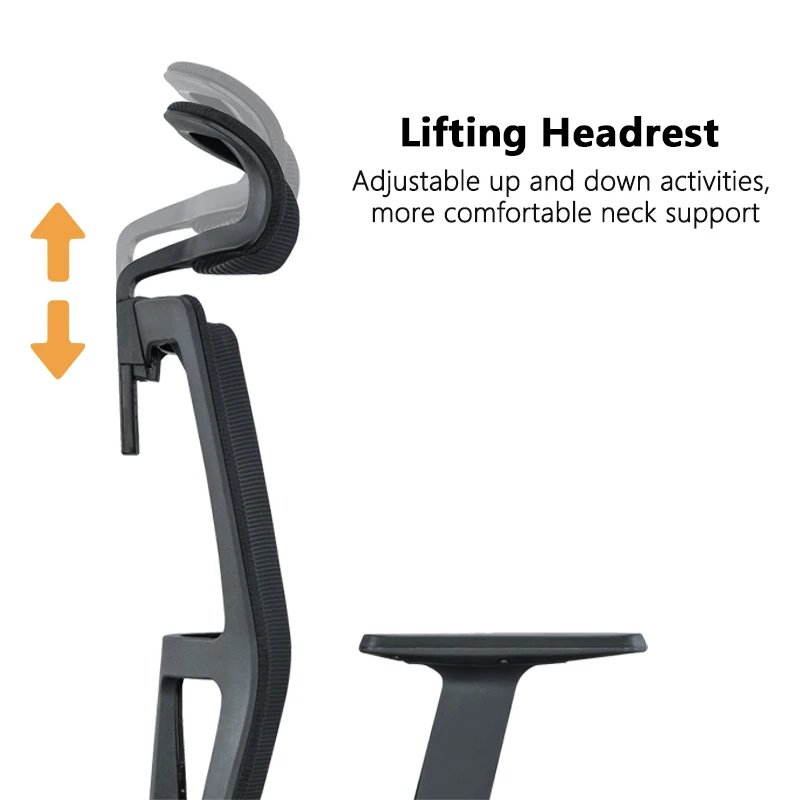 Factory Wholesale New Design Comfortable Computer Gaming Chair High Back Swivel Mesh Armrest Office Chair Ergonomic Support