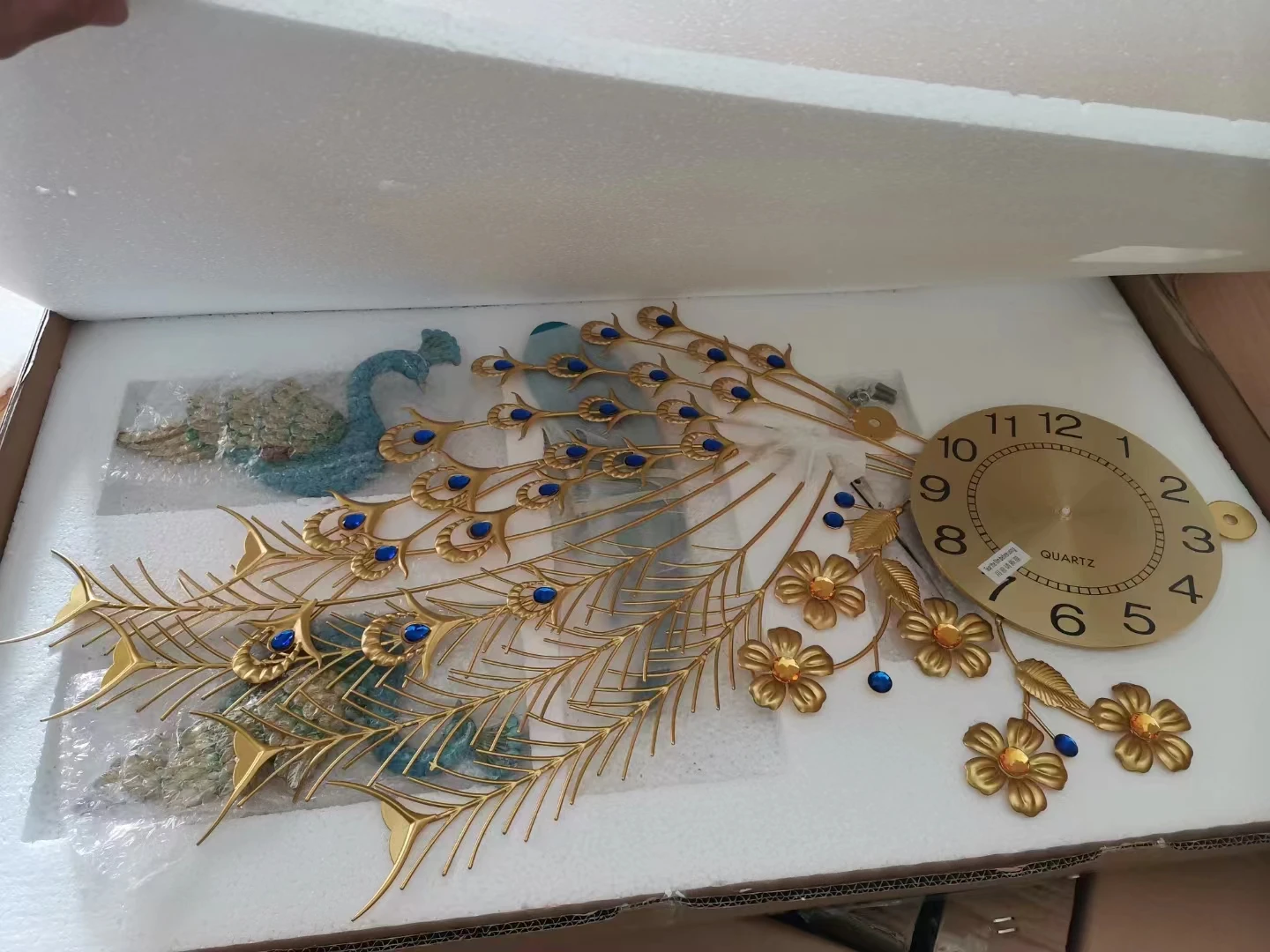 Peacock Wall Clock Peacock Wall Clock 3d Modern Home Dec Buy Peacock Wall Clock,Wall Sticker