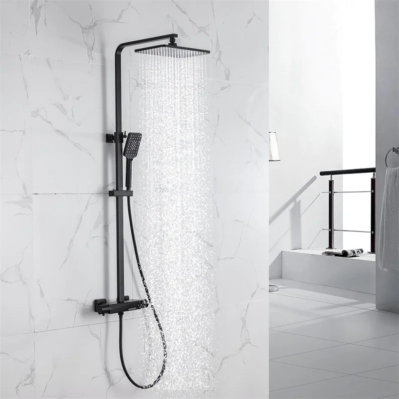 Yufa Modern Wall Mounted Shower Set Hot Cold Mixer Bath Shower Tap ...