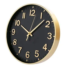 12 Inch Modern 3D Embossing Number Wall Clock Silent Round Cheap Plastic Quartz Custom Clocks Manufacturer