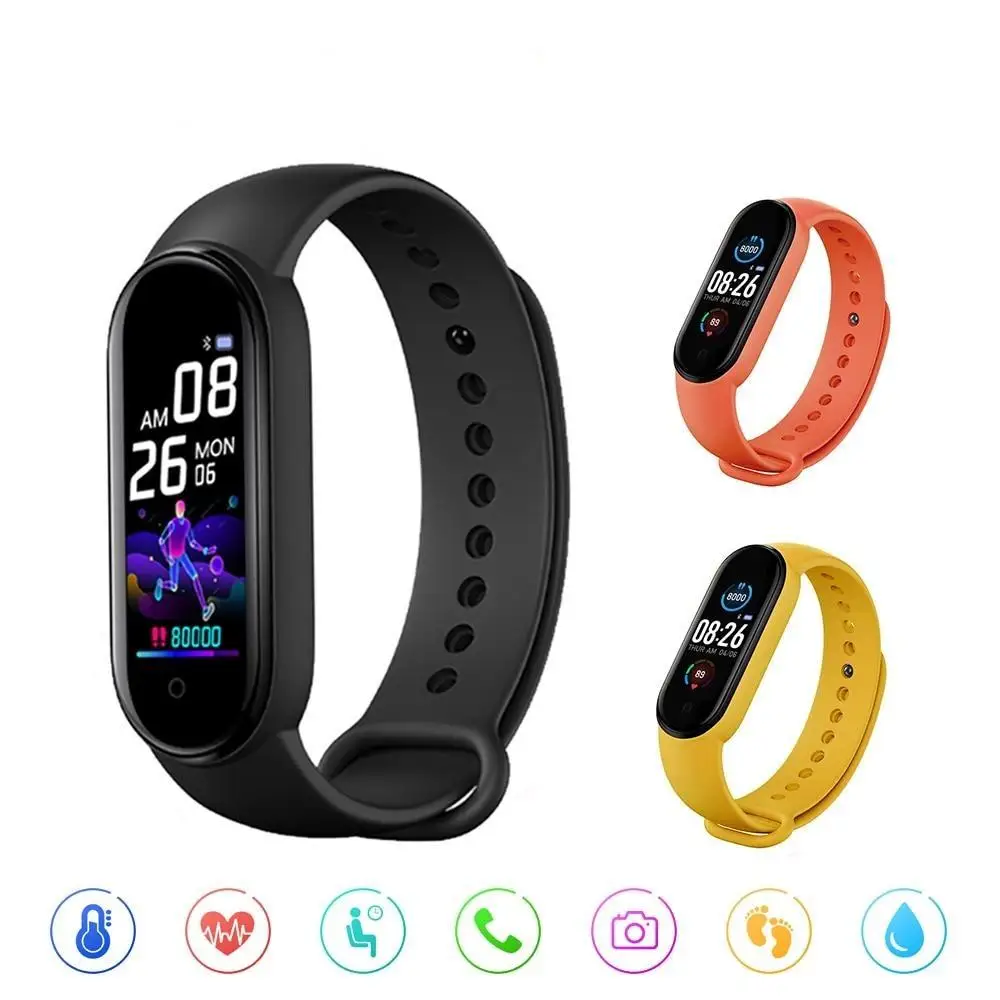 Free Shipping M5 Smart Watch Smart Band Colorful Screen Fitness Smartband Bracelet Smartwatch