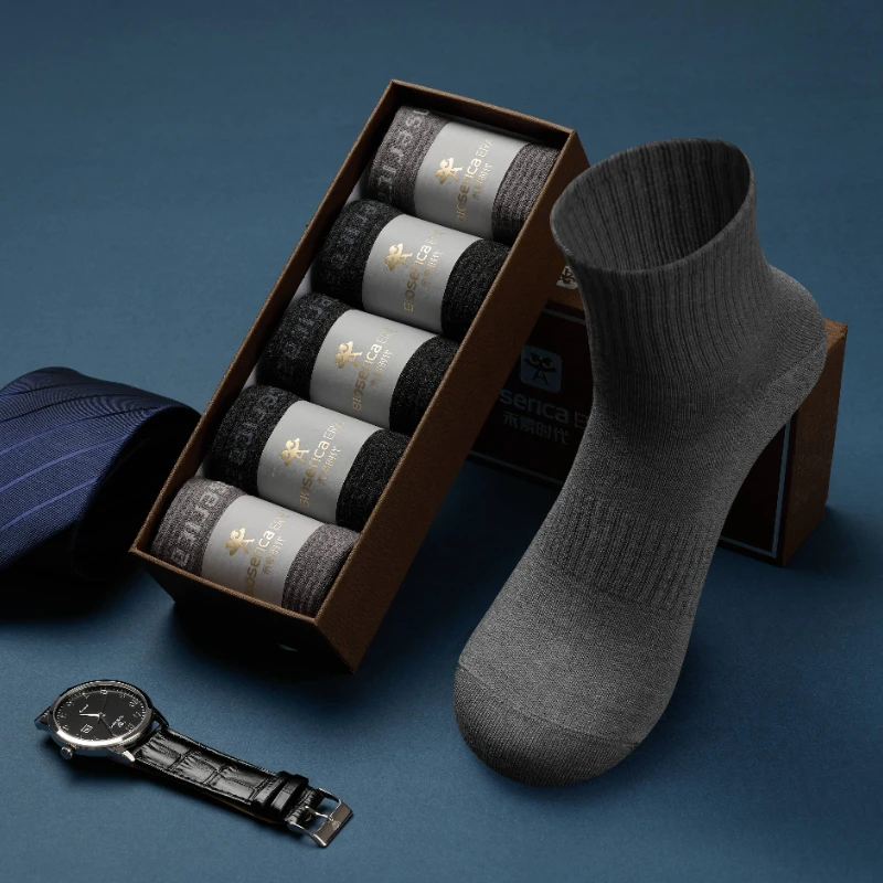High Quality Men's Dress Socks Antiodor Business Socks Custom For Men