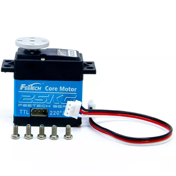 Scs125 7.4v 25kg 180 Degree Steel Gear Core Motor Ttl Serial Bus Smart ...