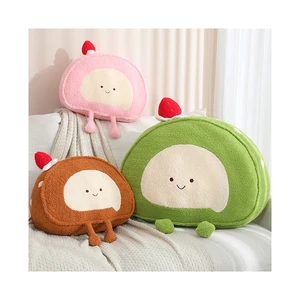 OEM Cute Soft Pillow Toy-Swiss Roll Stuffed Animal Toys with PP Cotton Filling for Kids and Foods Plush