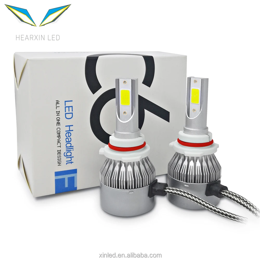 Focos LED C6 H1 H3 Ampoules de phare LED H7 LED H4 880 H11 Hb3 9005 Hb4 9006 H13 Kit de lumière LED 12V Phare LED auto C6 - Chine Projecteur à LED C6, C6