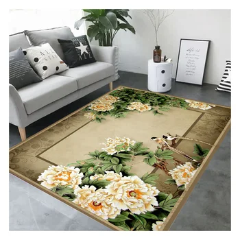 wholesale floral South East Asia living room 3d digital printing carpets and rugs