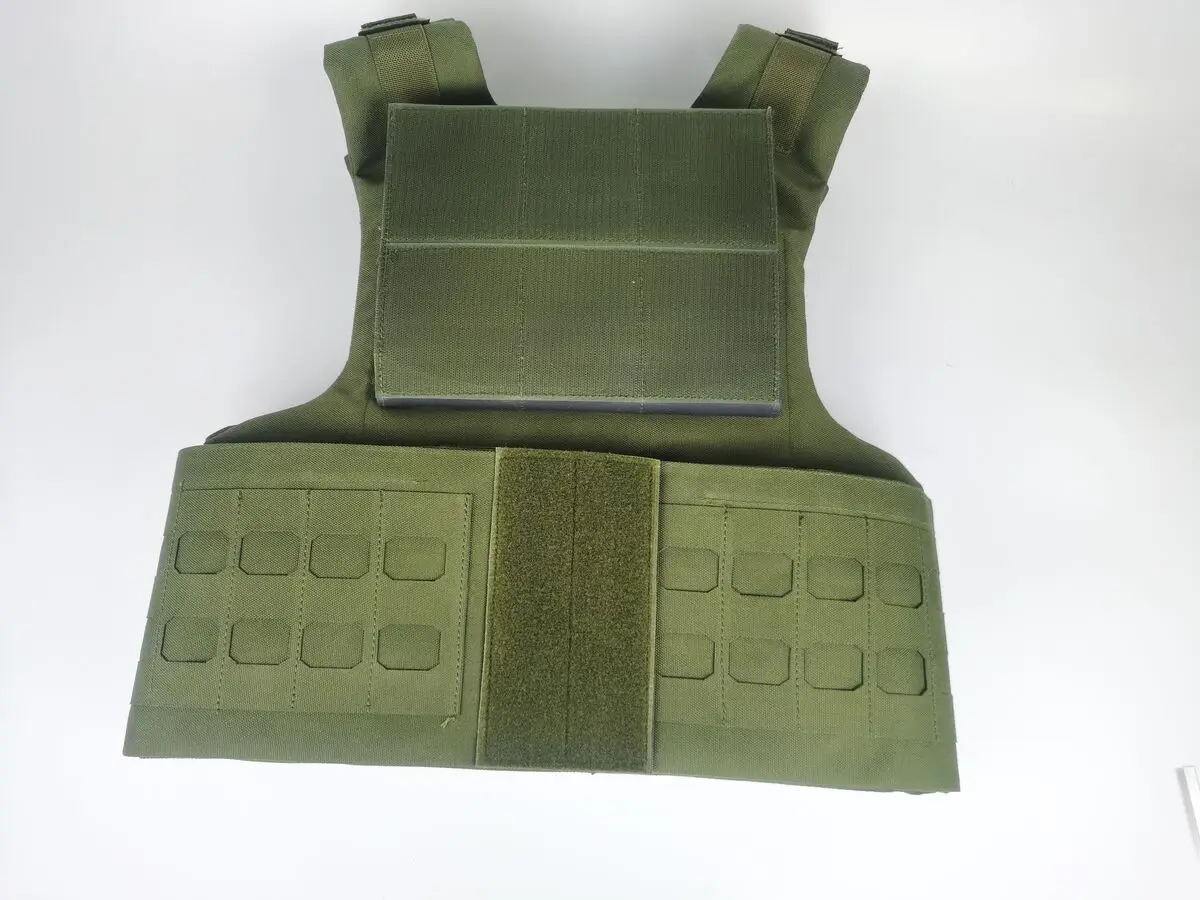 Chaleco táctico Molle verde de liberación rápida con láser, chaleco de defensa 1000D de 8
