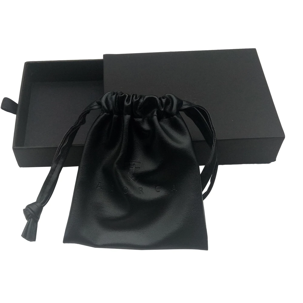 Factory Custom Black Unique Men Ring Necklace Gift Jewelry Packaging Box