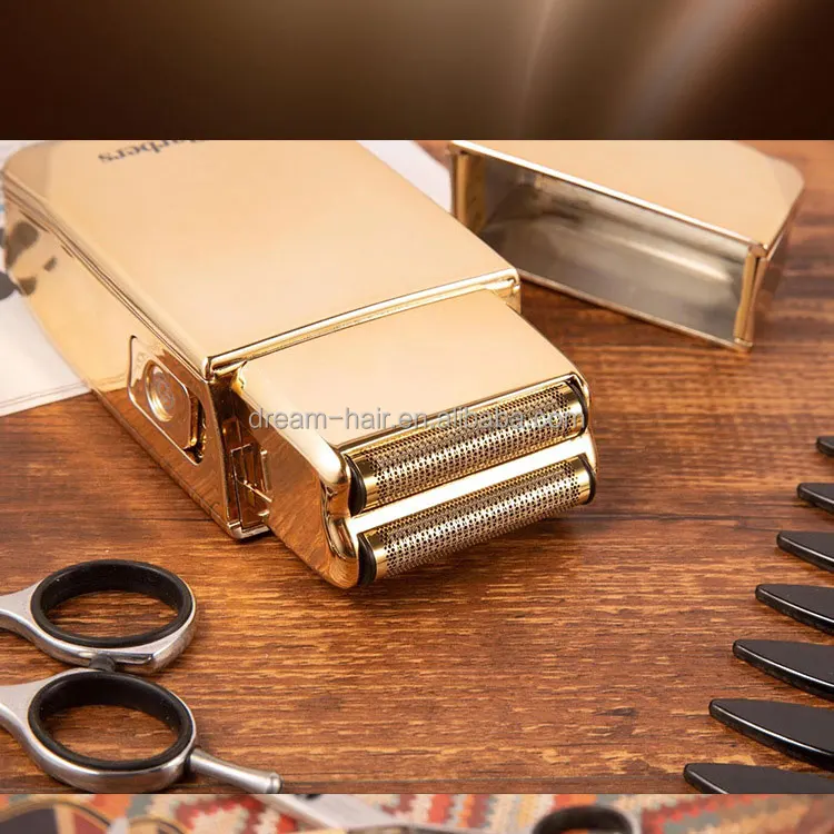 Barberia Electric Gold Hair Clipper Cordless Usb Rechargeable Shaver ...