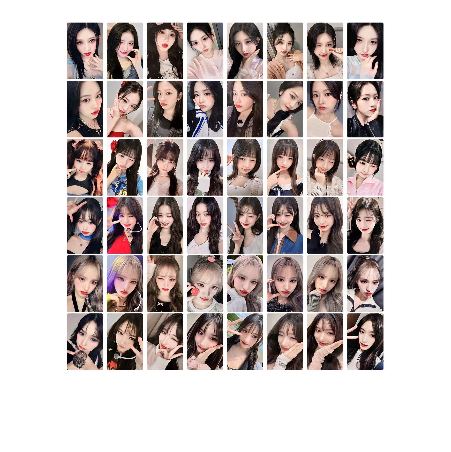 6Pcs/Set KPOP IVE SWITCH Album SW MMT Ver Photocards Wonyoung Rei