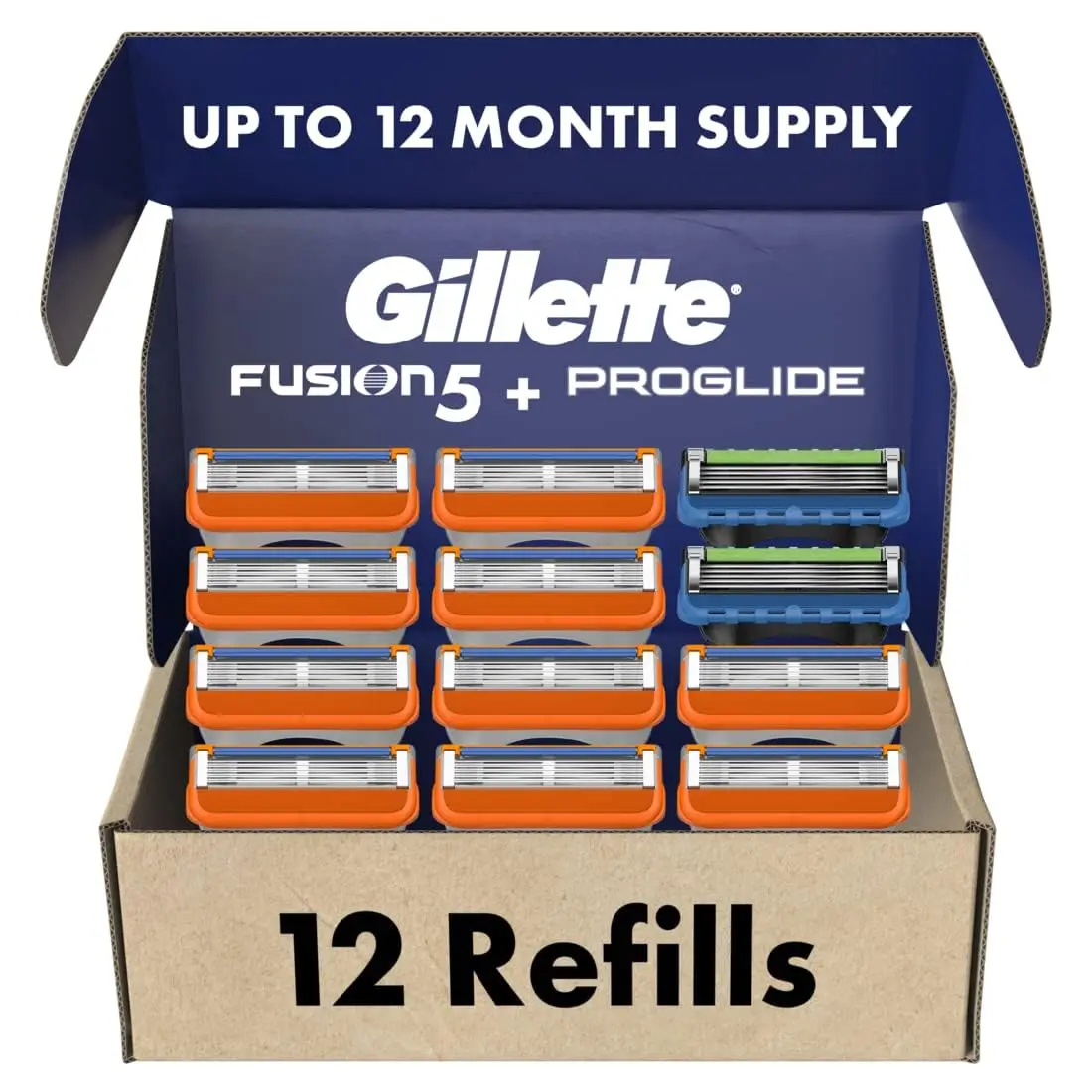 Gillette Mach3 Razor Refills For Men,8 Razor Blade Refills,Gillette