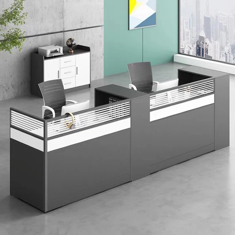 Modular Modern Workstation 4 Person Computer Workstation Desk Office Furniture Work Station