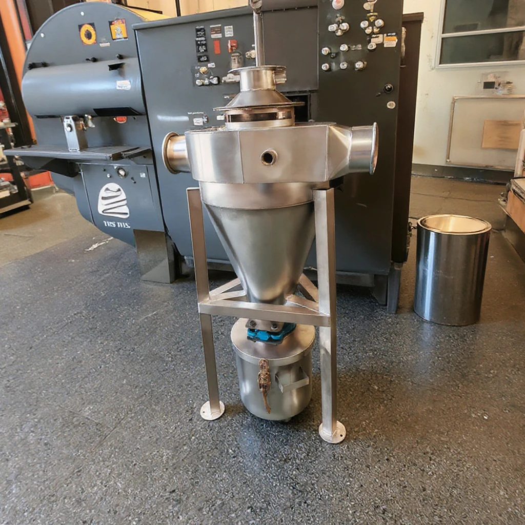 Compact Industrial Air Filtration System Mini Stainless Steel Cyclone Dust Collector for Small Workshops for Coffee Used New