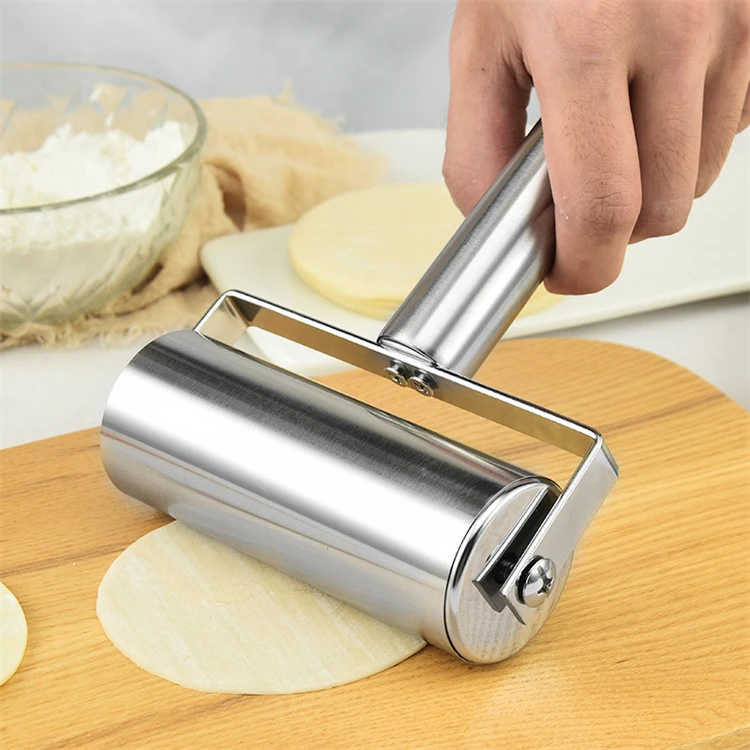 T type stainless steel small dough roller rolling pin stainless steel for baking