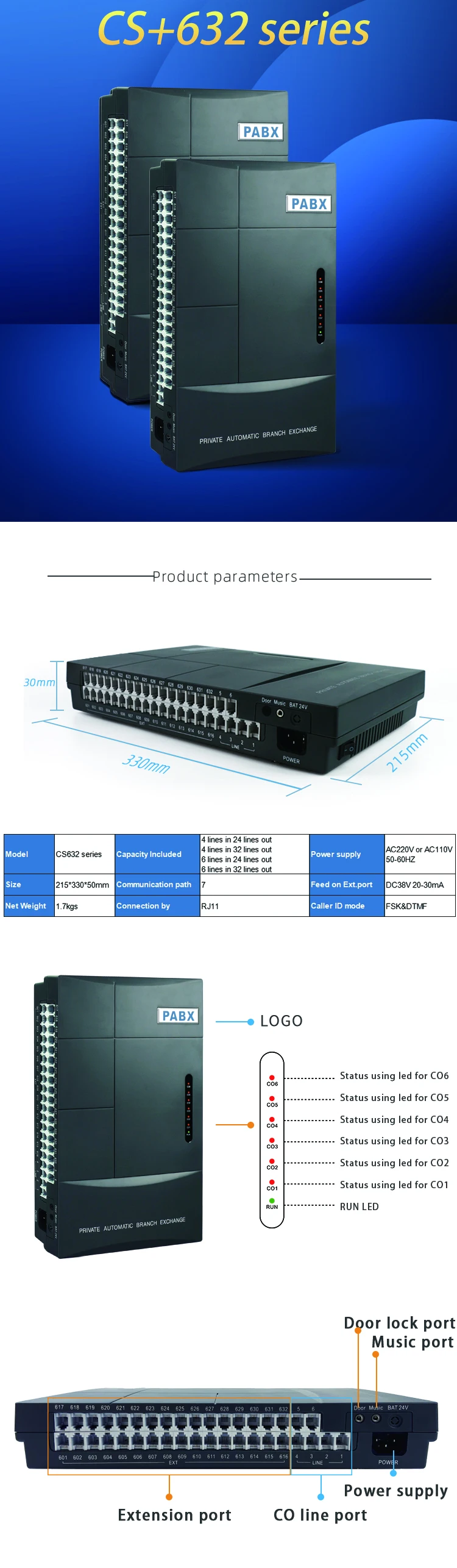 Excelltel Expandable Intercom Pabx Pbx Telephone Exchange Hotel System ...