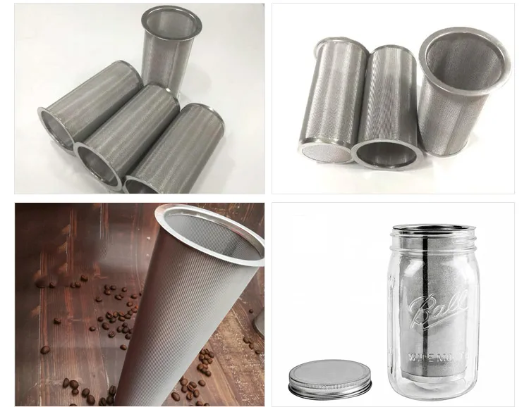 20 Micron Stainless Steel Wire Mesh Cold Brew Coffee Maker Filter