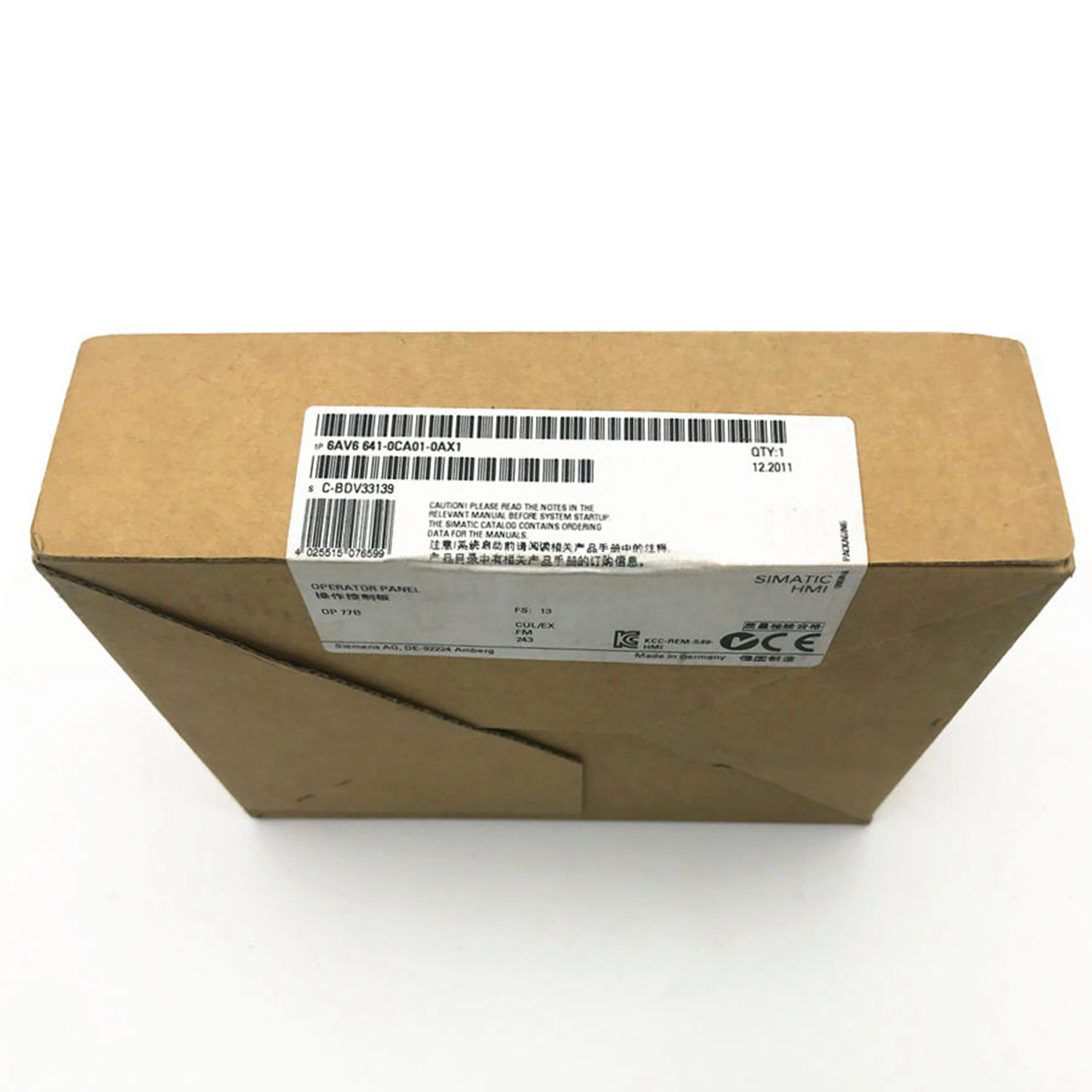 New Original 6AV6 641-0CA01-0AX1 6AV6641-0CA01-0AX1 OP77B monochrome operation panel. Easy parameter setting and equipment status monitoring, stable communication with PLC, simple operation, suitable for small industrial