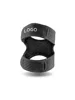 Black double patella band
