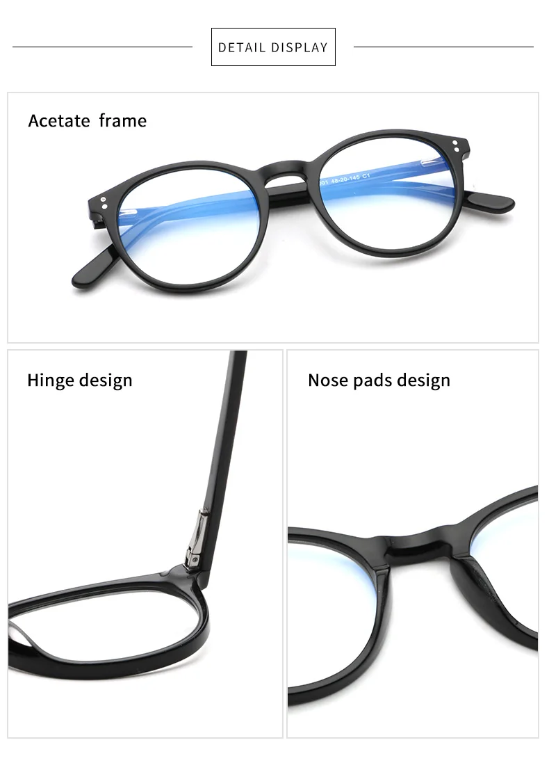 Aochi Custom Oem Handmade Round Retro Acetate Eyewear Wholesale Glasses ...