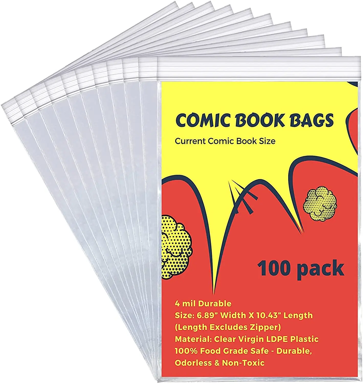 Pack De 50 Fundas Transparentes Para Cómics Y Manga – Protección Contra Polvo Y Humedad