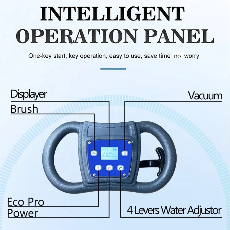 MLEE-430B Cleaning Machine Floor 17 Inch Marble Epoxy Gym House Office Building Compact Floor Scrubber Machine - Image 4