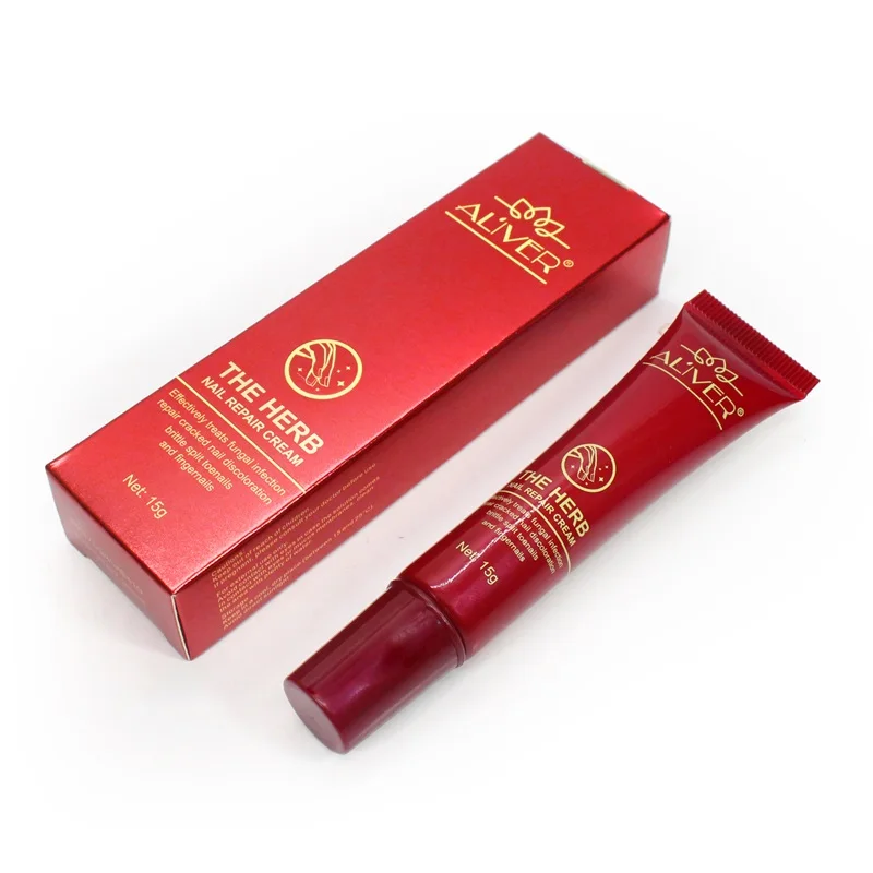 ALIVER Hand Foot Nails Protector Strengthener Cream Anti Fungus Treatment Herb Nail Repair Cream