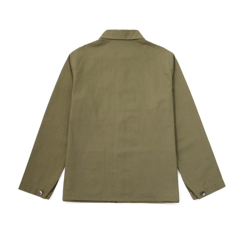 P41 Hbt Jacket Ww2 Usmc Utility Field Vintage Shirt Blouse Herringbone Uniform Olive Coat Retro Outwear for Men