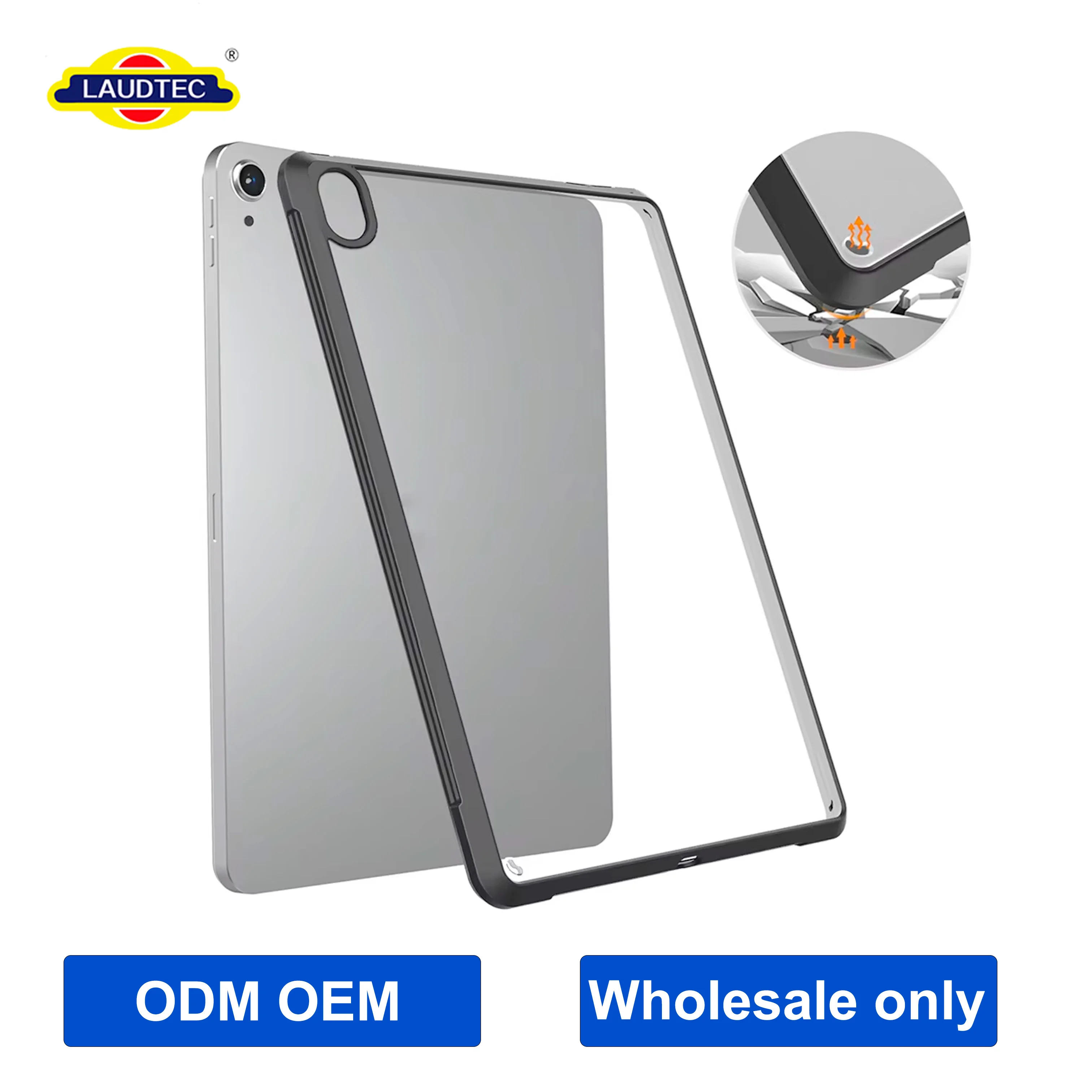Shockproof Tablet Case Flexible TPU Bumper Heat Dissipation Tablet Cover Anti-Drop Protective Shell Support ODM OEM Custom