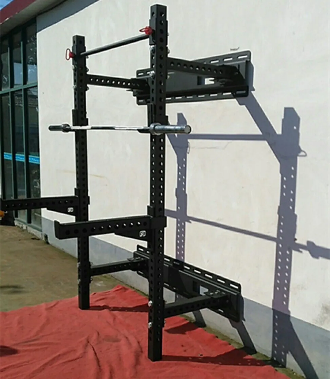 Fitness Wall Mounted Folding Multi Functional Pull-ups Stretching ...
