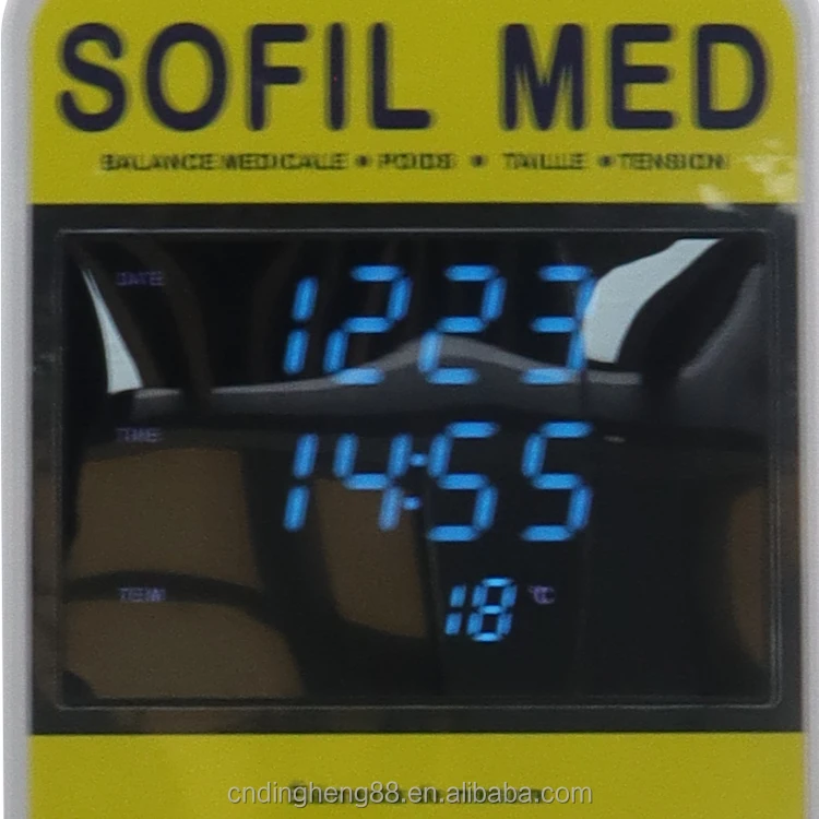 Upgraded Large LED Screen with BMI Digital Height and Weight Scale, Coin Operated Health Kiosk.
