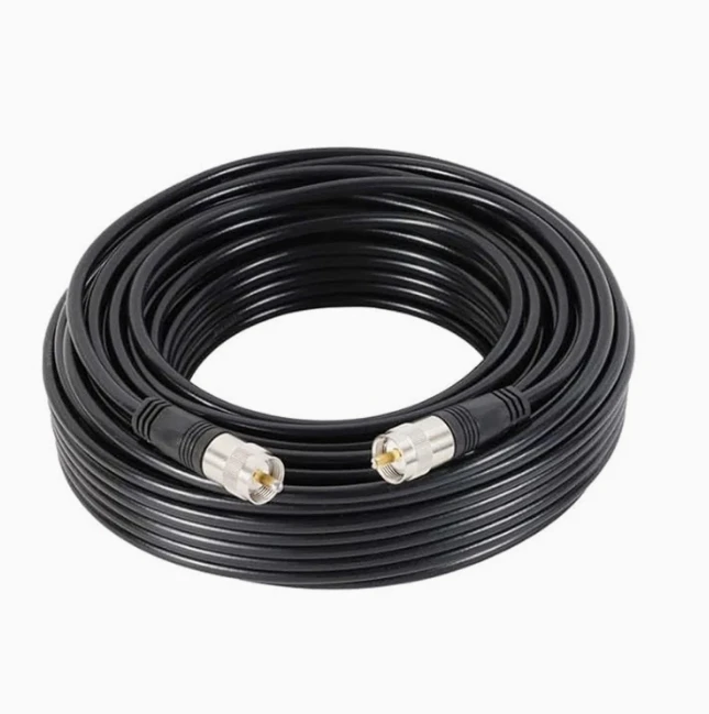 100FT RG8X 50 OHM UHF PL259 Male to Male Antenna Coaxial Cable