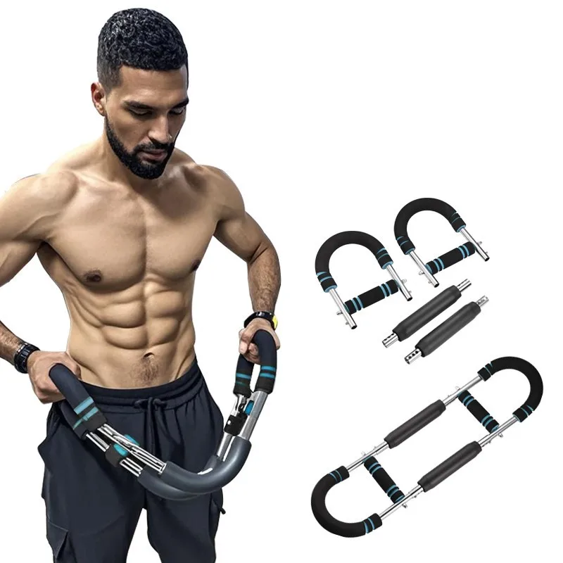 Twister Arm Trainer XINQITE , Adjustable Spring Workout Bar, Forearm ...