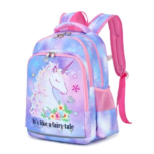 Custom logo unicorn Mochila Children School Backpack Bags for Girls Kids