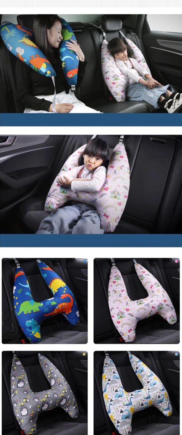 Car Nternal Accessories Sleeping Adjust Car Headrest Pillow U Shaped