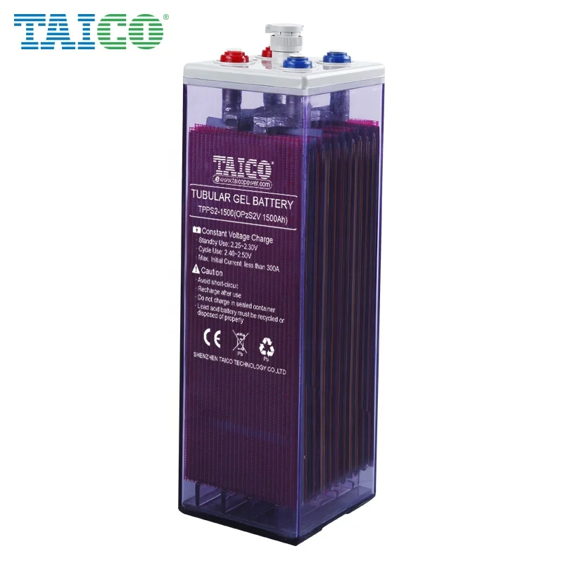 Hot sell 2v 1000ah Tubular plate flooded batteries opzs battery