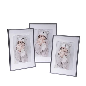 Factory wholesale 30x40 50x70 metal poster photo frame wall mounted hanging larger thin aluminium poster picture frame
