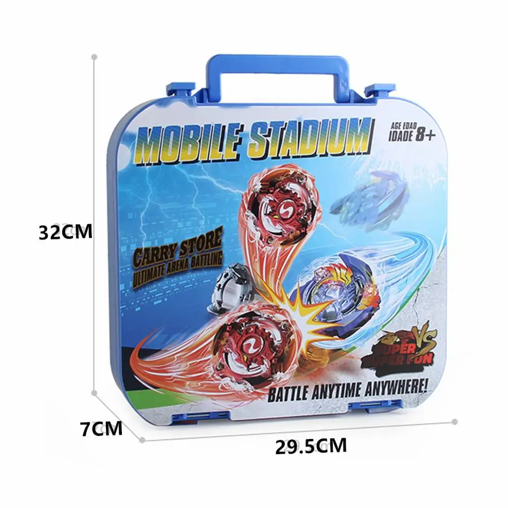 Детский набор для вращения с портативной коробкой и боевым основанием, наборы боевых гироскопов из сплава с пусковым устройством