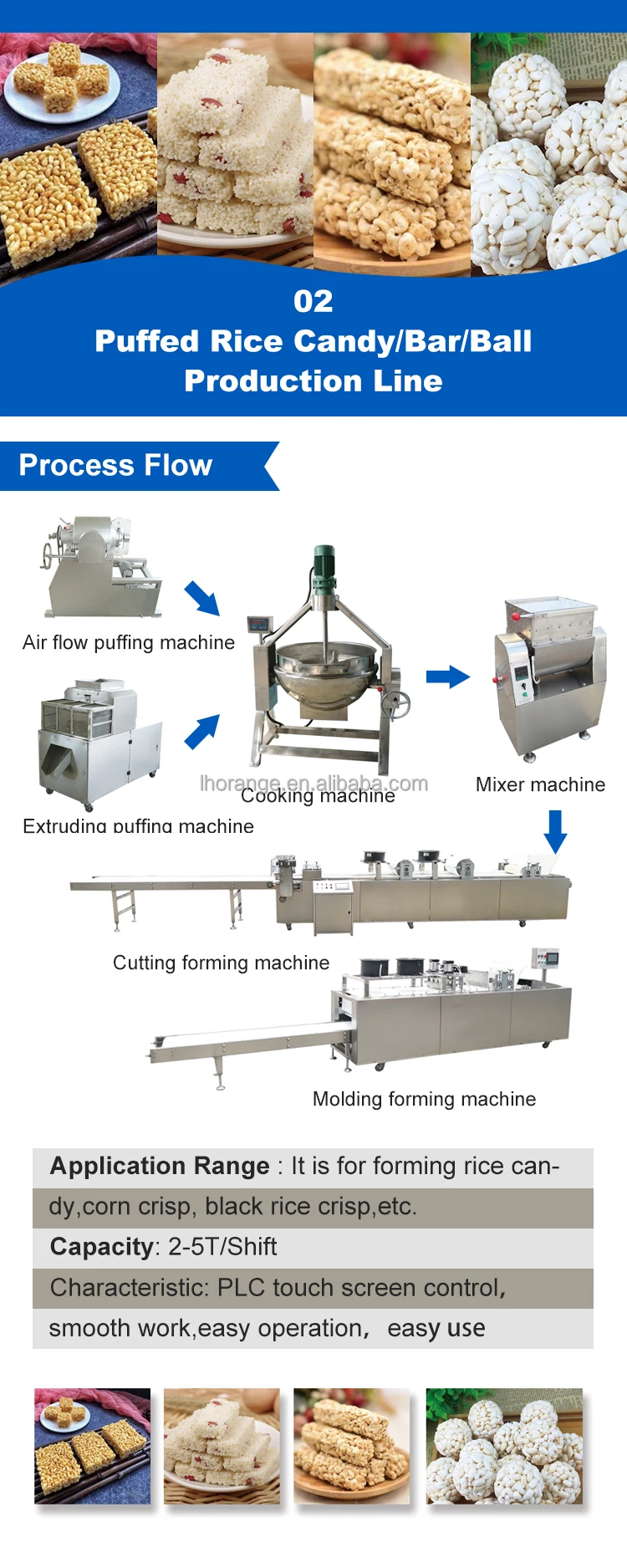Сертифицированная CE линия по производству батончиков для снэков, машина для производства хлопьев и белков