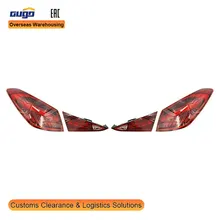 GUGO Applicable for 2022 MERCEDES-BENZ C-Class W206 MODEL Rear Tail Light Red and Clear Lens 12V New and Used Condition