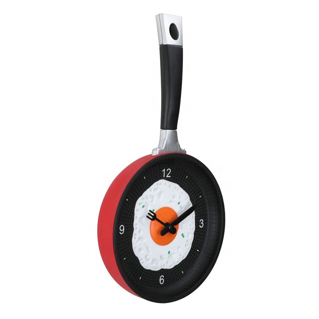 Забавные кухонные настенные часы с жареным яйцом, украшение для дома